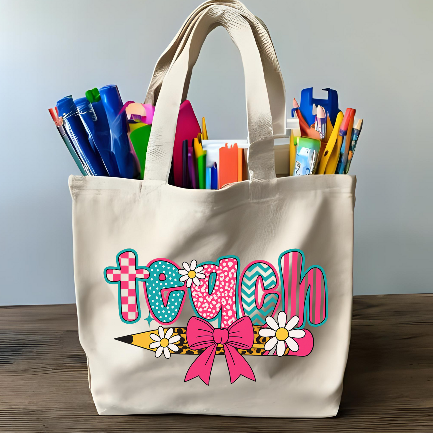 Reusable Tote Bag for Teachers - Back to School Teacher Gift