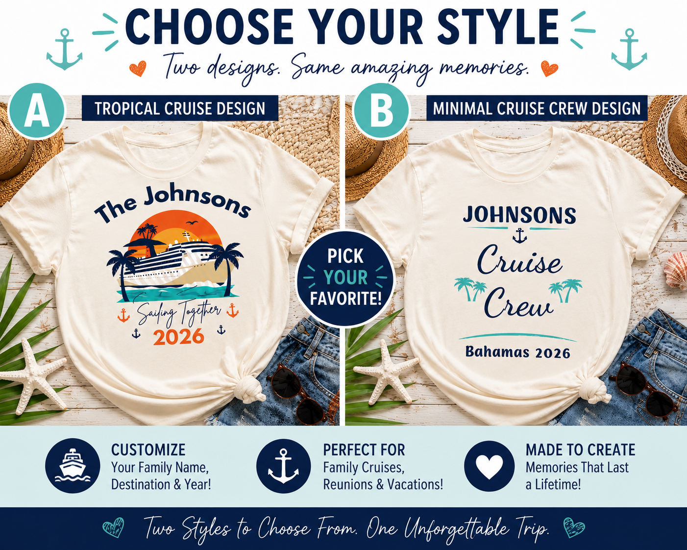 Custom Family Cruise T-Shirt