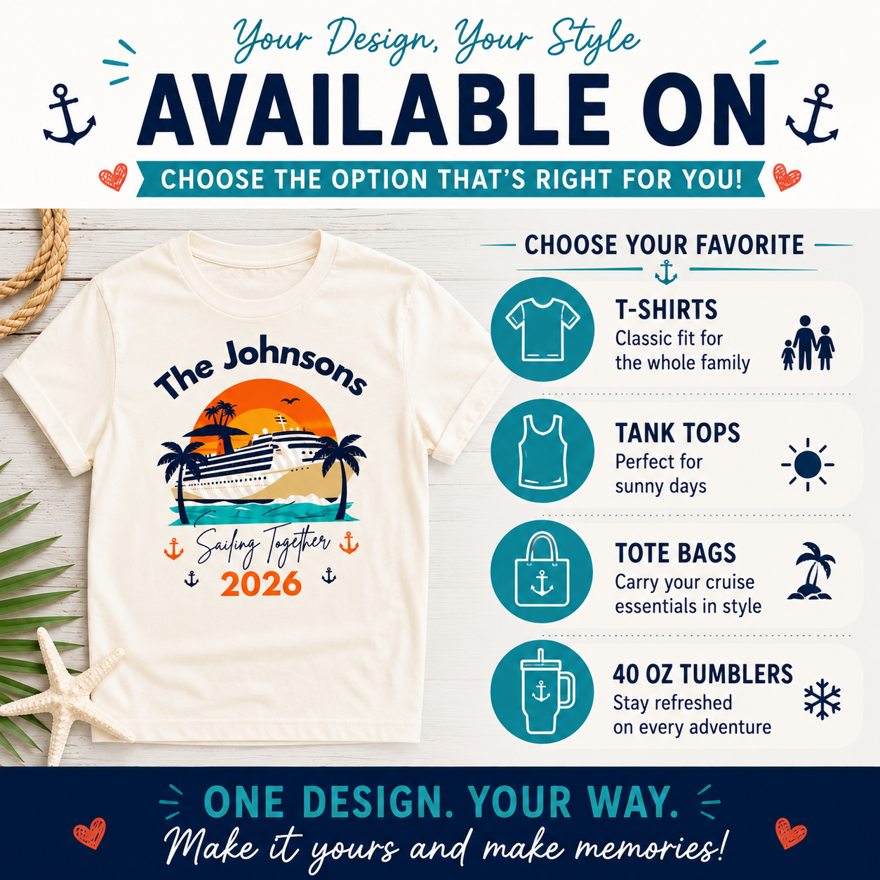 Custom Family Cruise T-Shirt