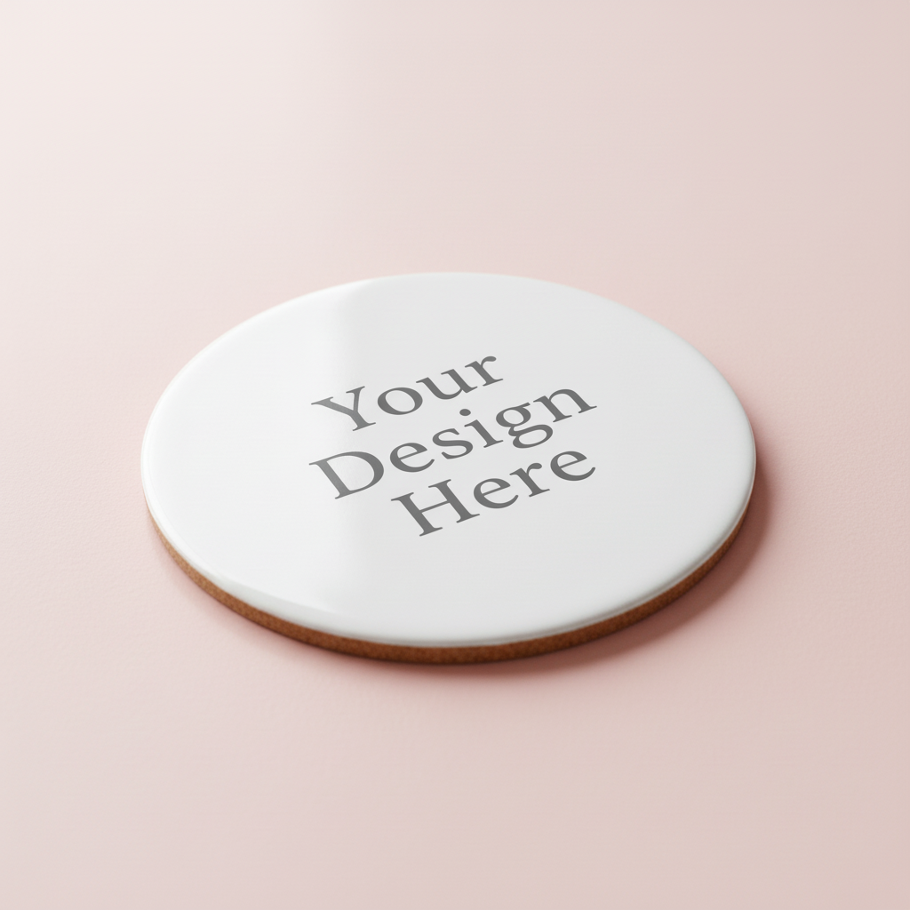 Personalized custom coaster with uploaded design