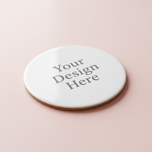 Personalized custom coaster with uploaded design