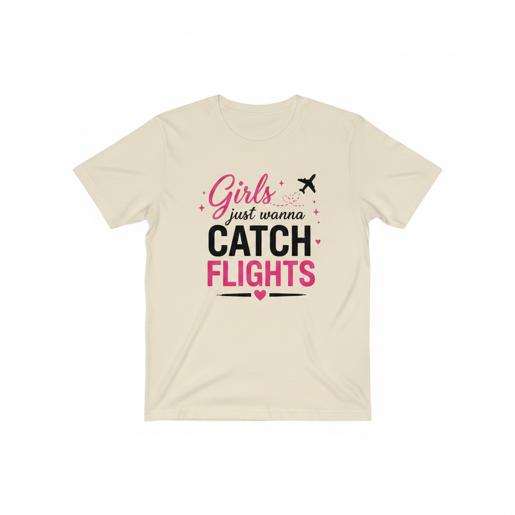 Girls Just Wanna Catch Flights T-Shirt