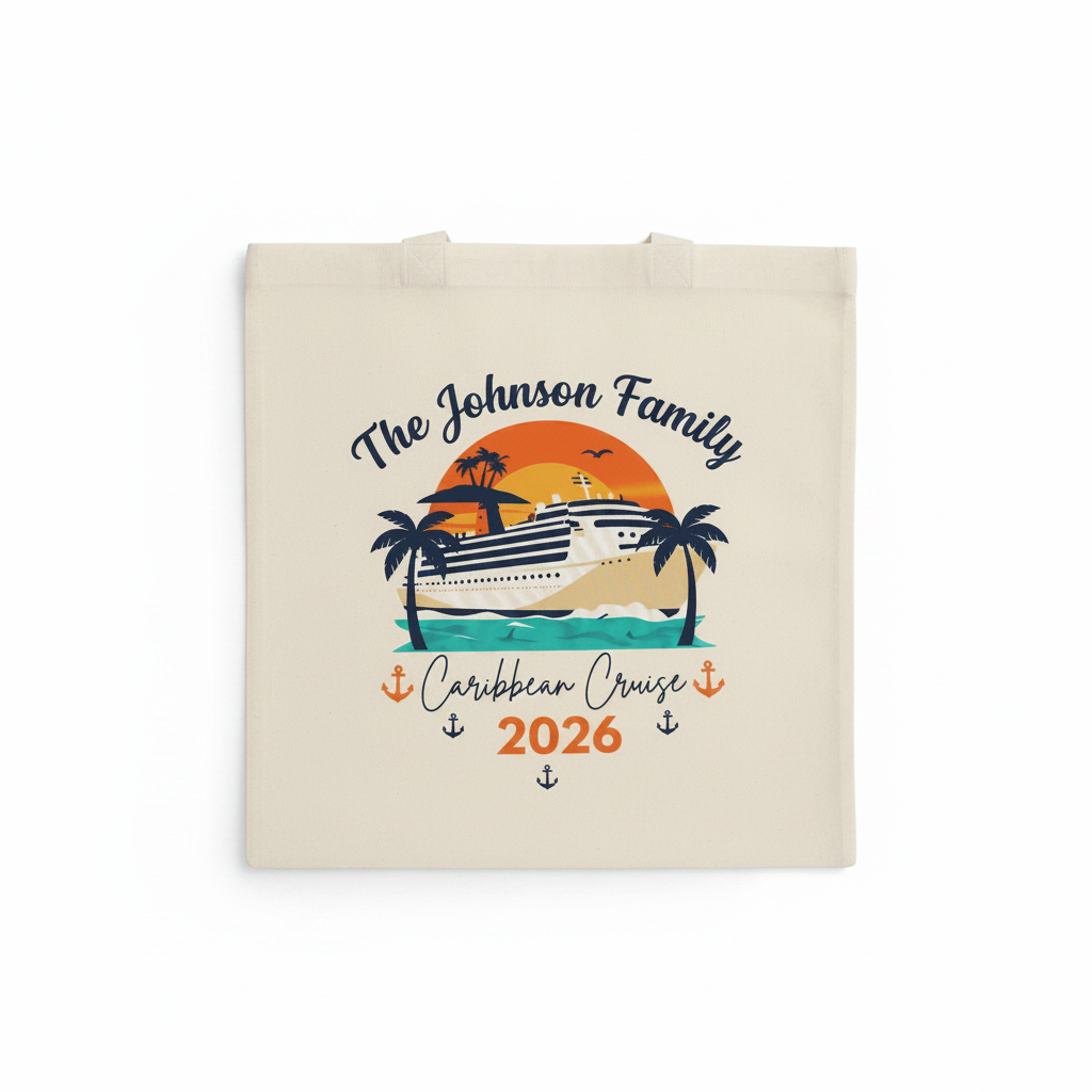 Johnson Family Tote Close-Up Flat Lay
