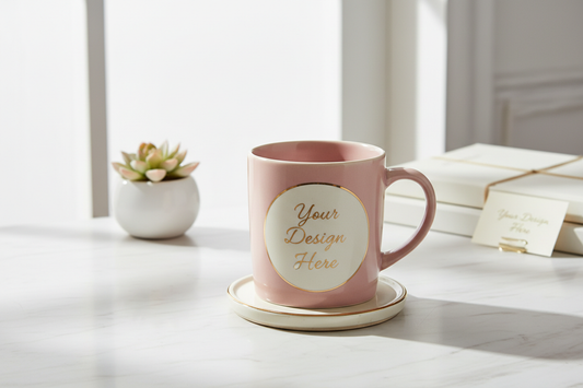 Personalized custom mug with uploaded design