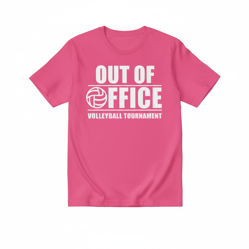 Out of Office Hot Pink T-Shirt
