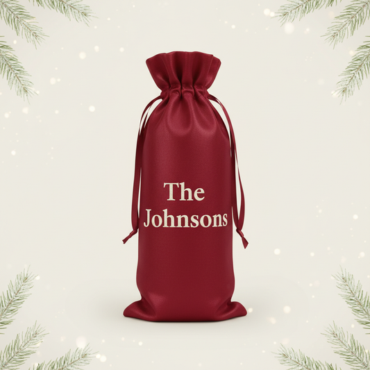 Personalized Christmas Wine Bag Product Image